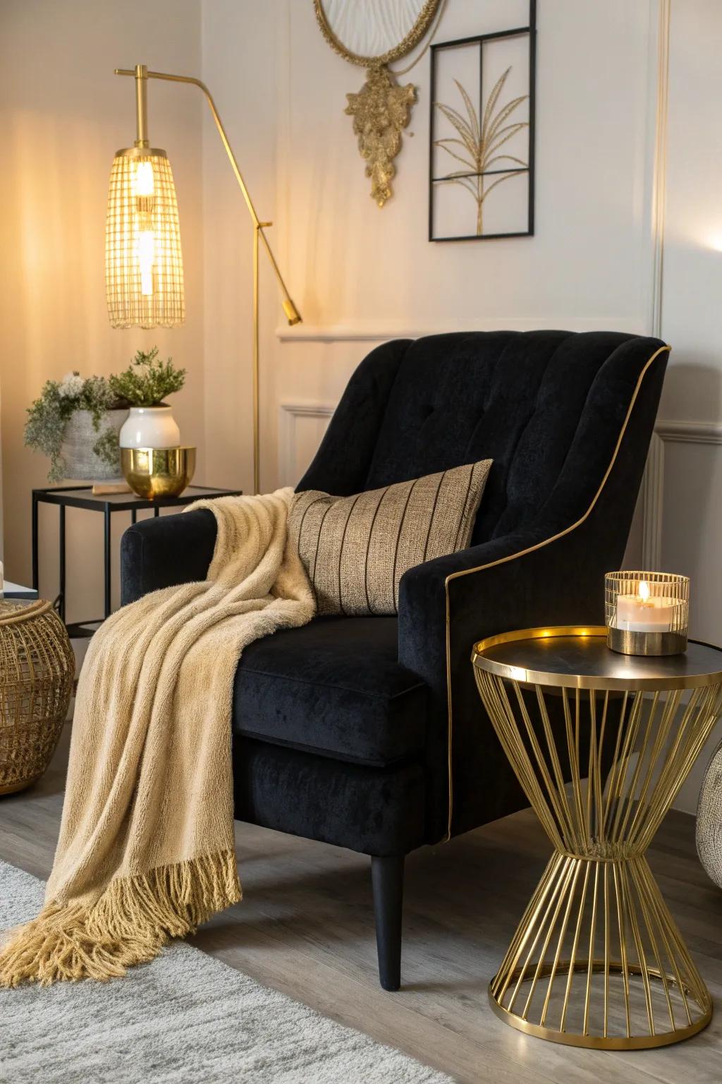 Create your personal retreat with a cozy nook for relaxation. 🛋️ #CozyNook #RelaxationSpace