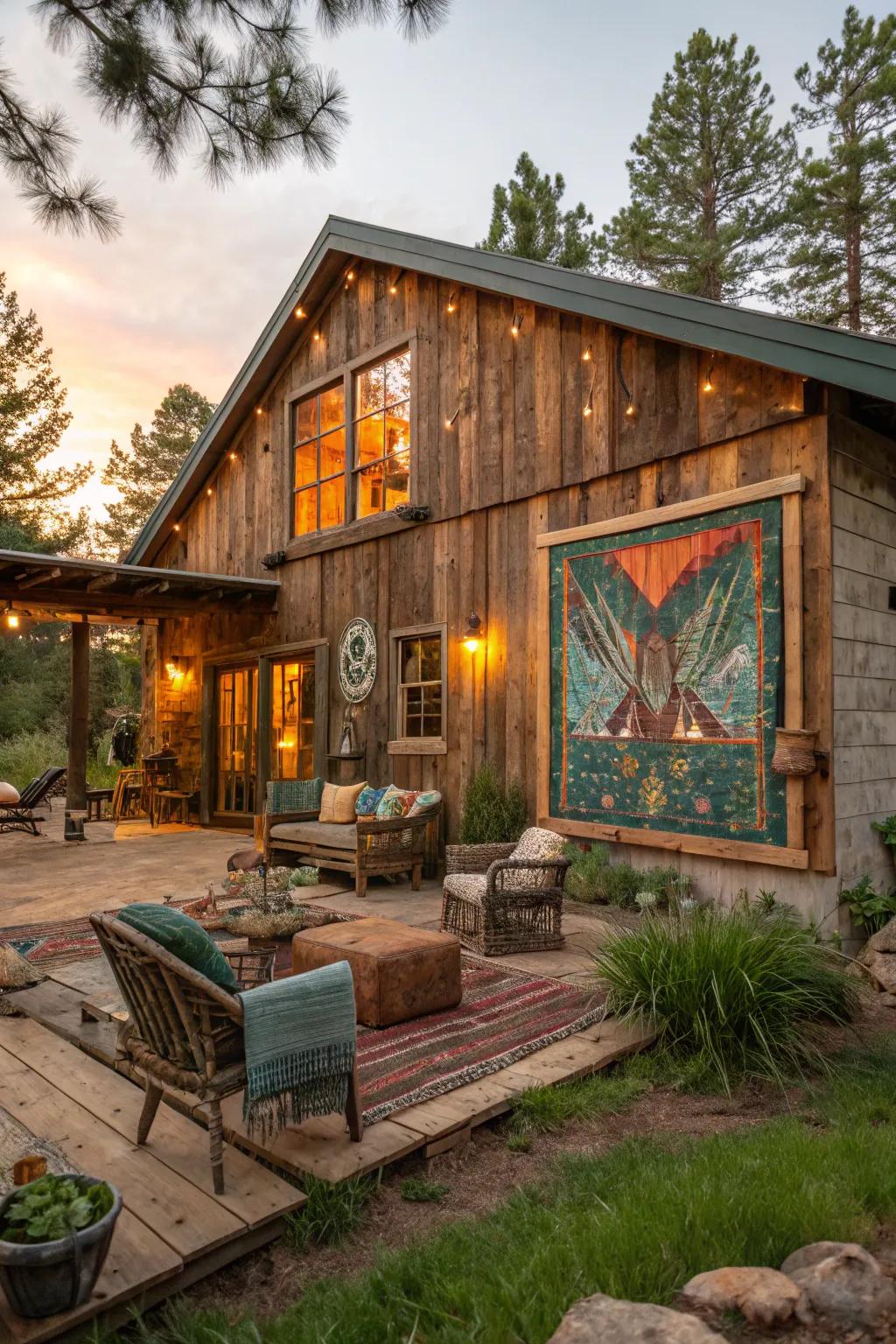 Add depth and history to your cabin with reclaimed materials. 🌿🔨 #ReclaimedDesign #RusticElegance #EcoFriendly