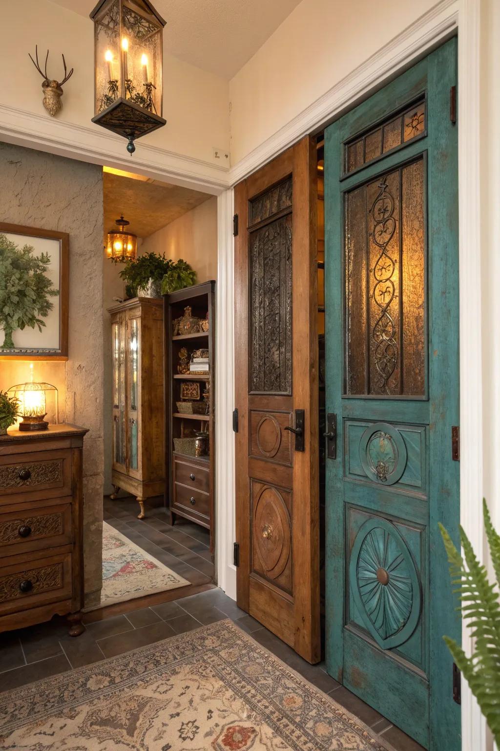 Infuse history into your home with charming antique closet doors.