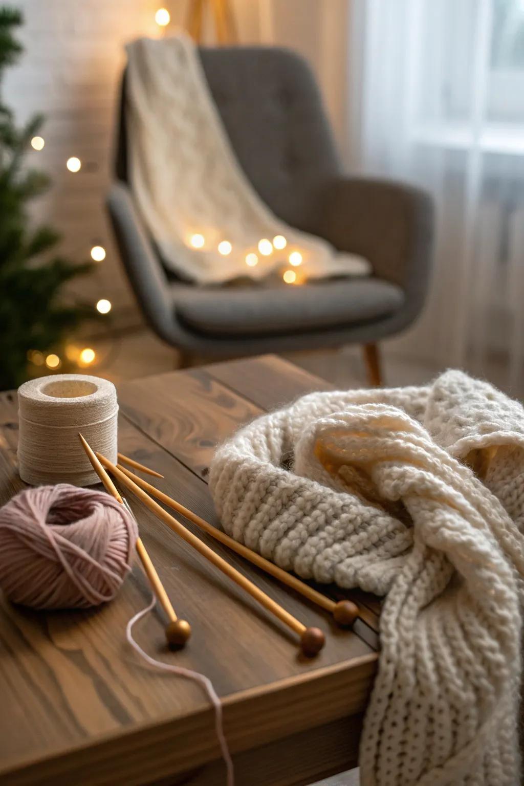 Warm up your winter with handmade creations from knitting or crochet projects. 🧶 #KnittingLove #CozyCreations