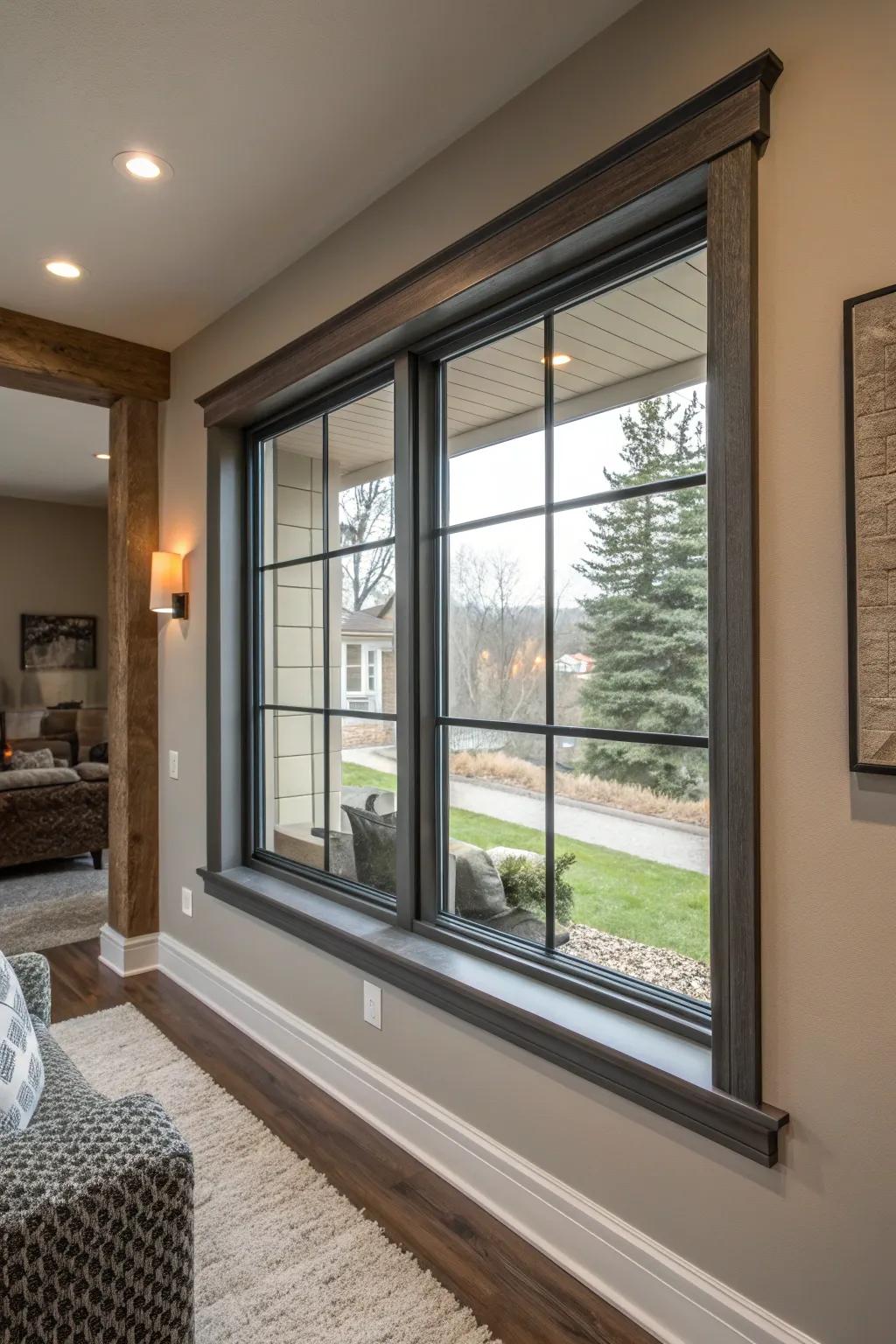 Create intrigue with modern floating trim for a futuristic design.