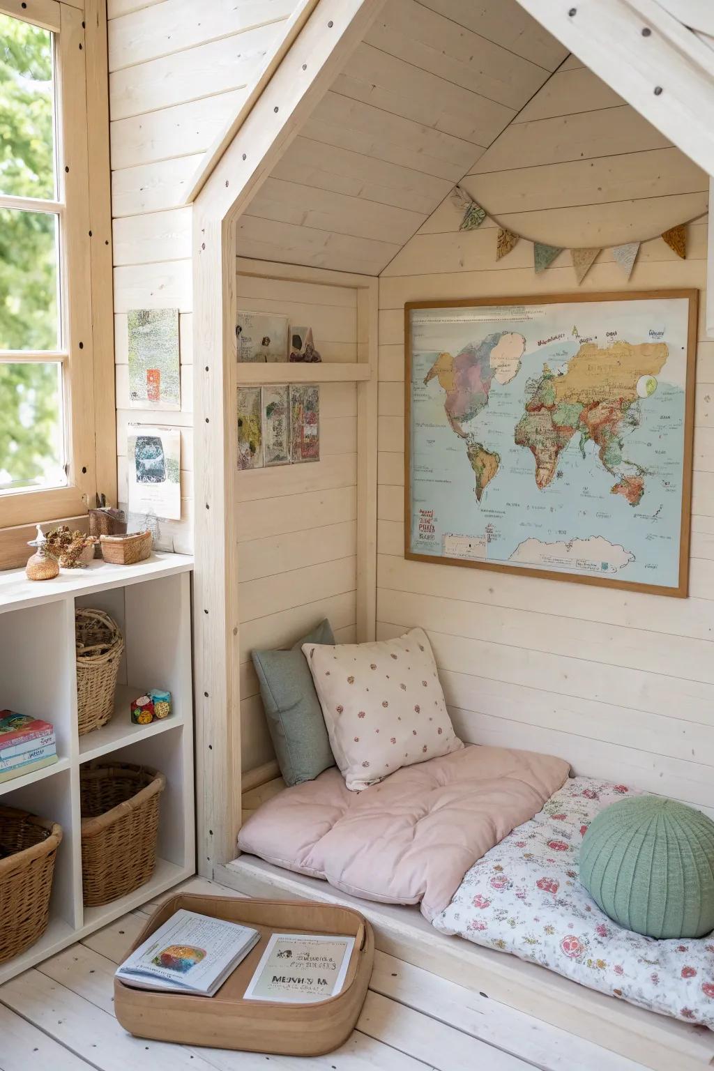 Inspire learning with decor that turns playtime into an educational journey. 🌍 #EducationalPlay #WorldExploration #LearningSpaces
