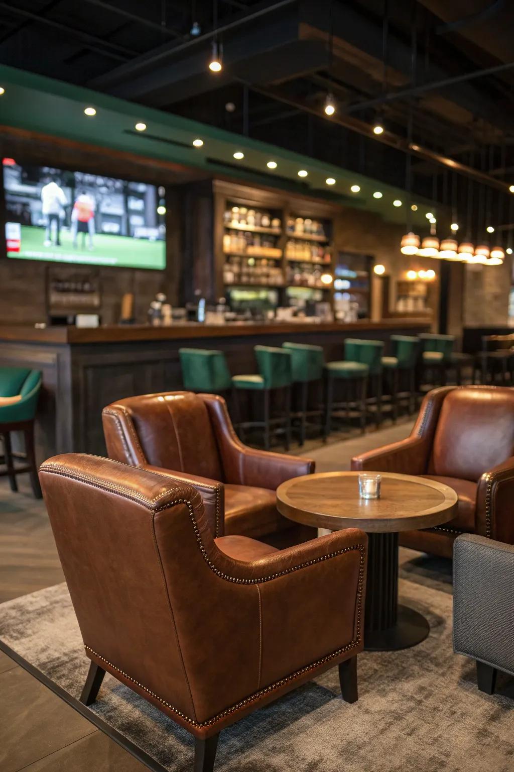 Balance social and personal spaces with cozy corners for intimate gatherings.