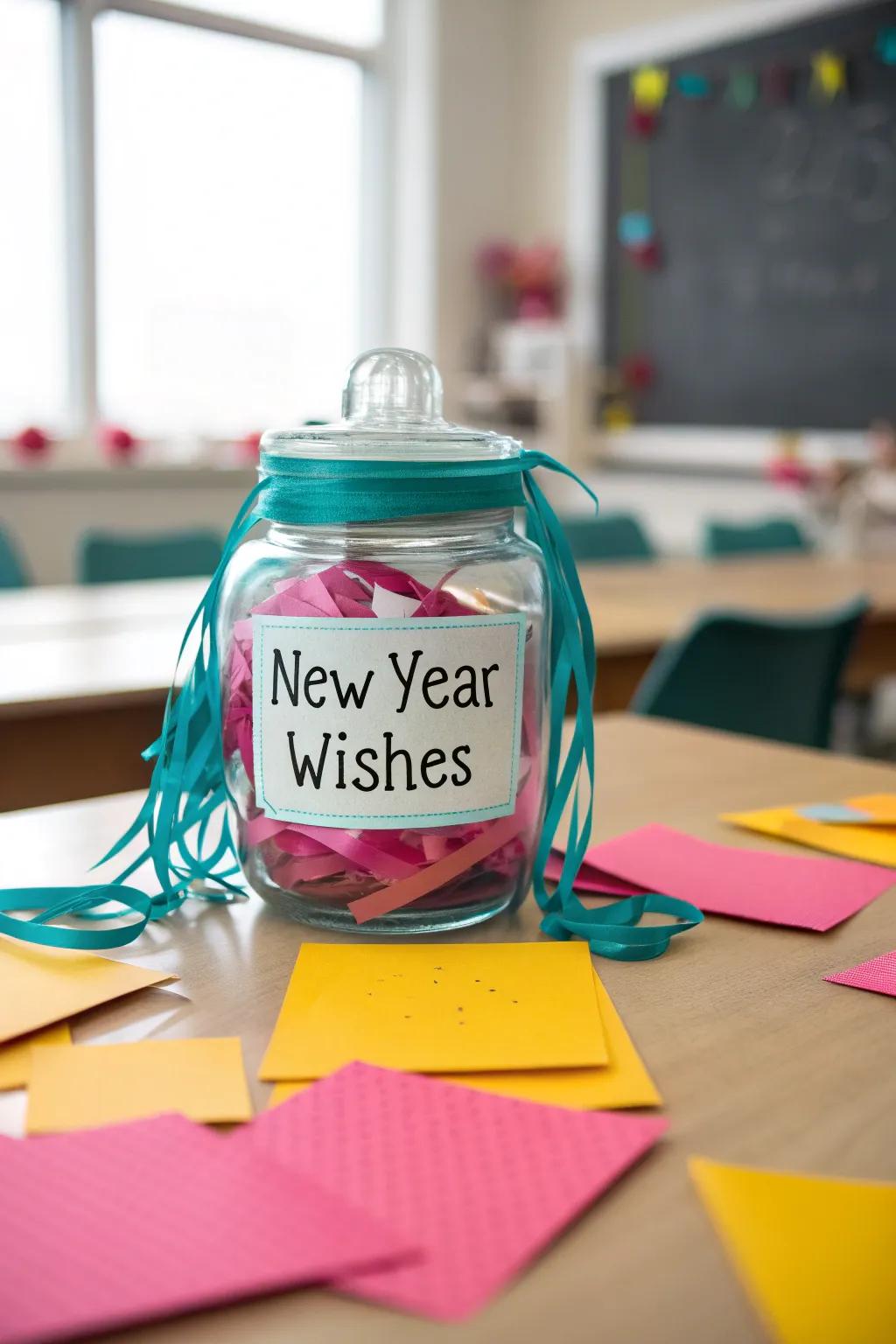 Collect dreams in a New Year Wishes Jar, sparking hope and sharing joy. ✨ #WishesJar #ClassroomInspiration