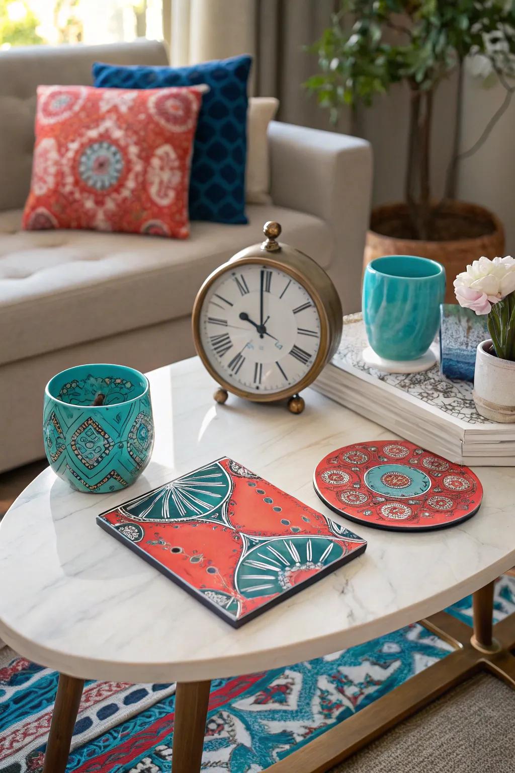 Combine beauty and function with artistic pieces that serve a purpose.