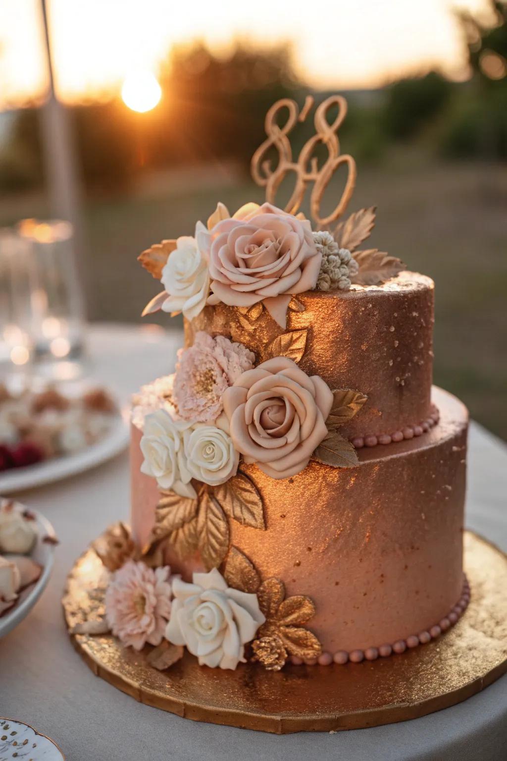 Bloom with beauty using sugar paste flowers that add natural elegance to your cake.
