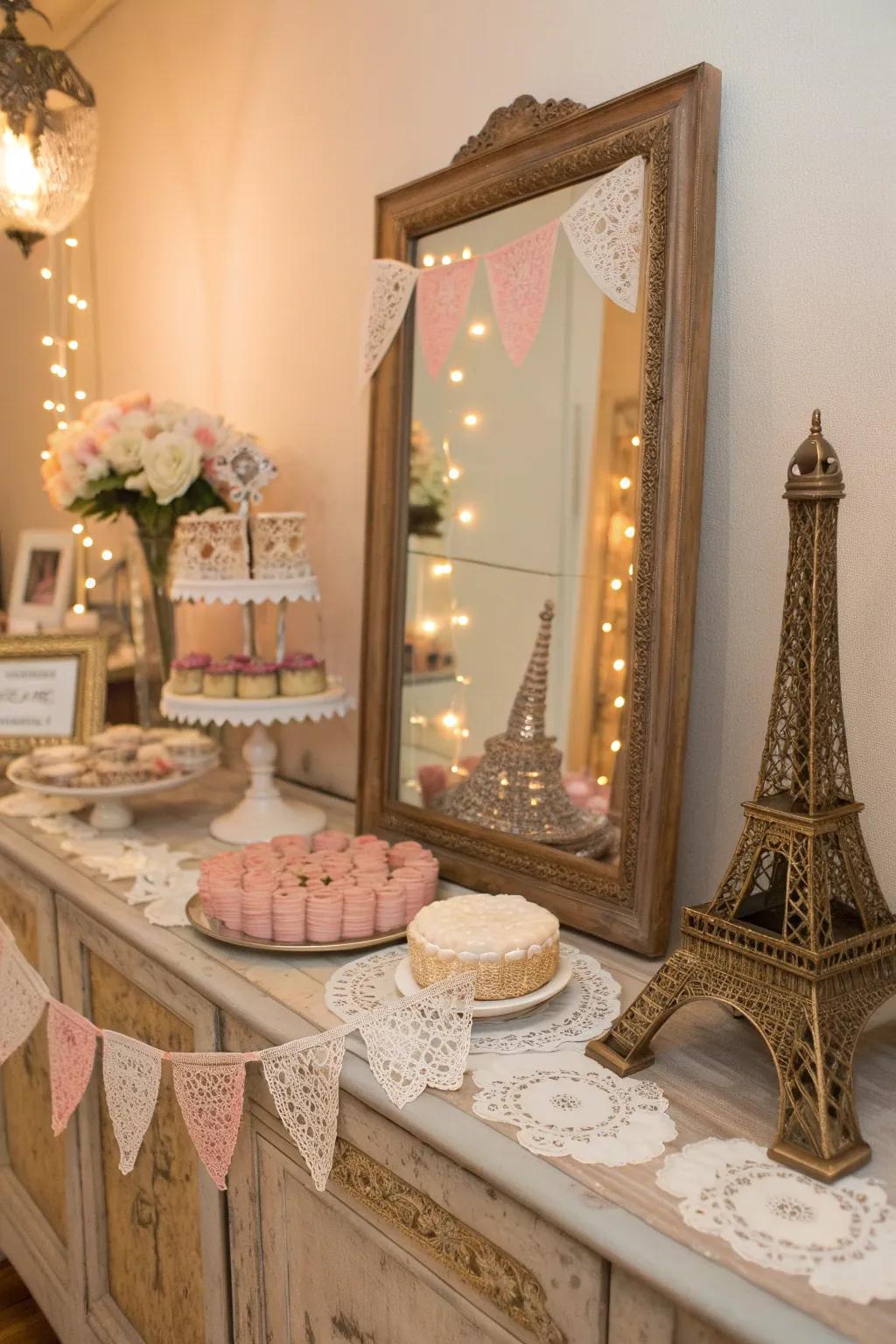 Step back in time with vintage Parisian decor.