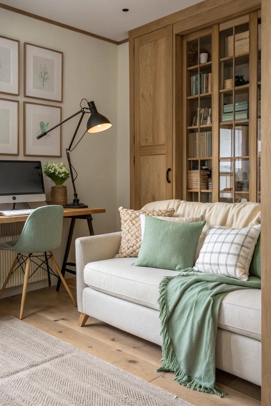 Illuminate your workspace with a perfect blend of strategic lighting.