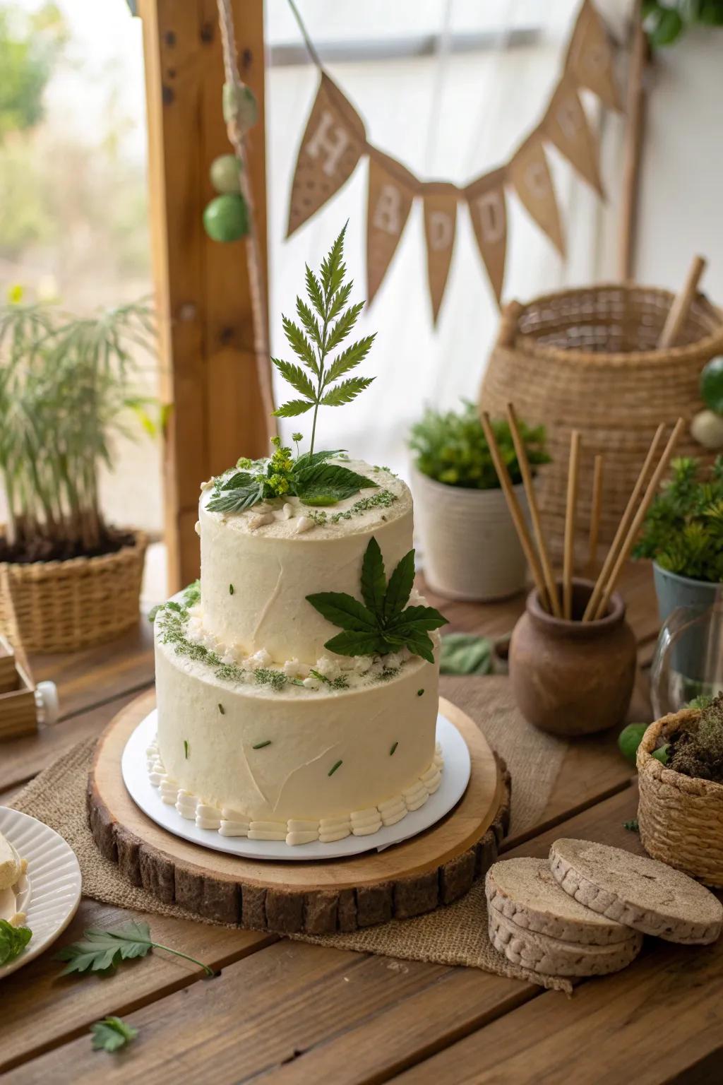 Celebrate sustainably with an eco-friendly cake.