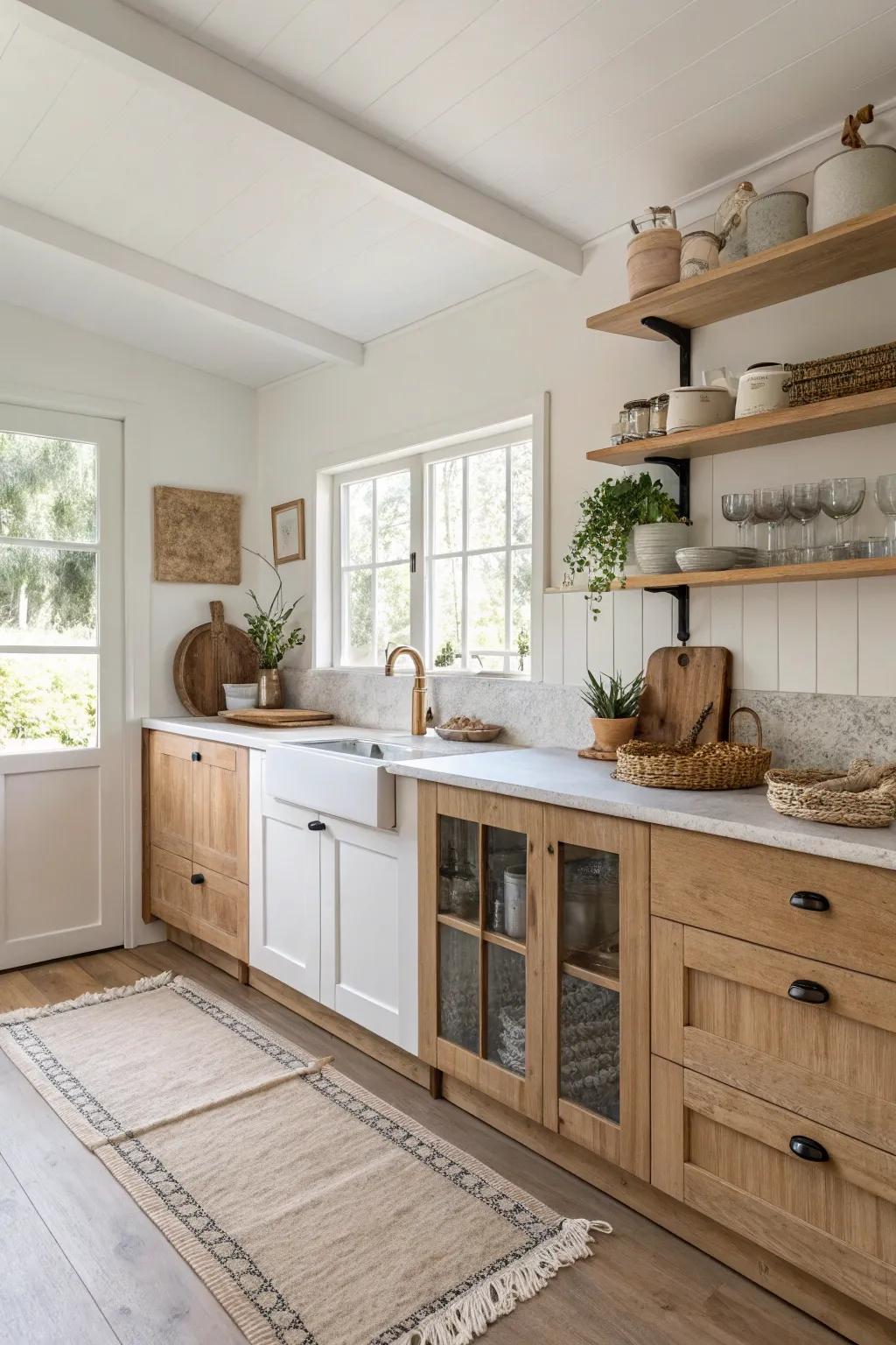 Natural light enhances the beauty of your kitchen design. 🌞 #NaturalLight #KitchenGlow