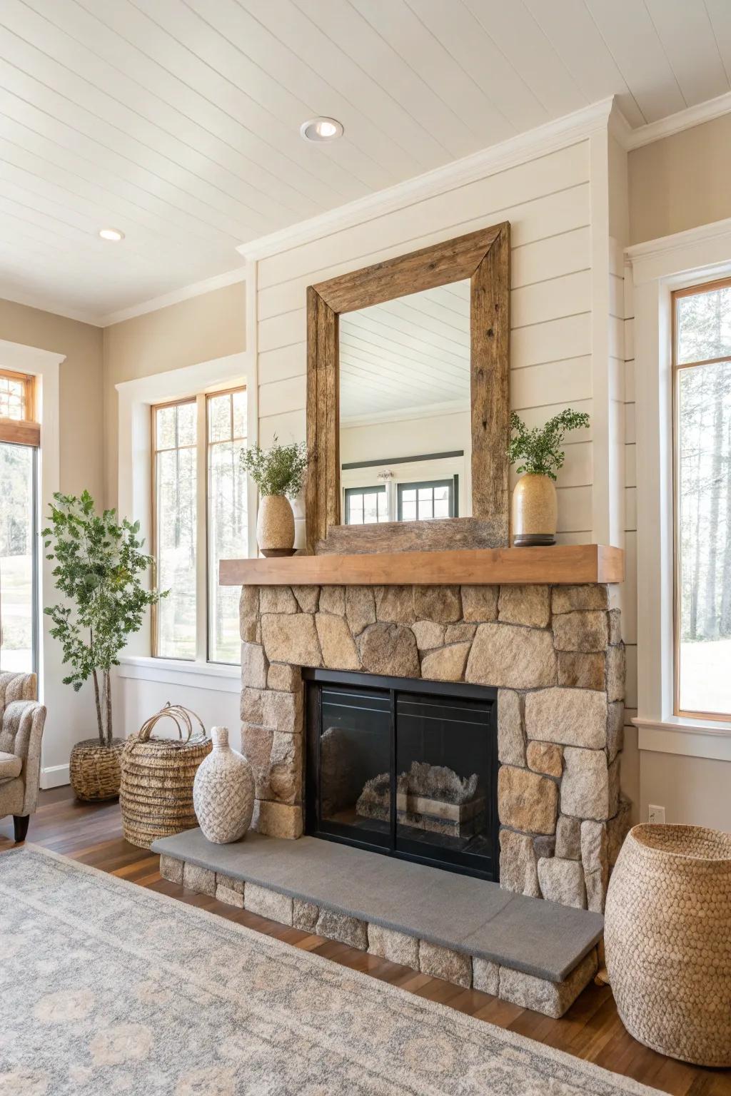 Elevate your fireplace with statement decor that turns heads and inspires.