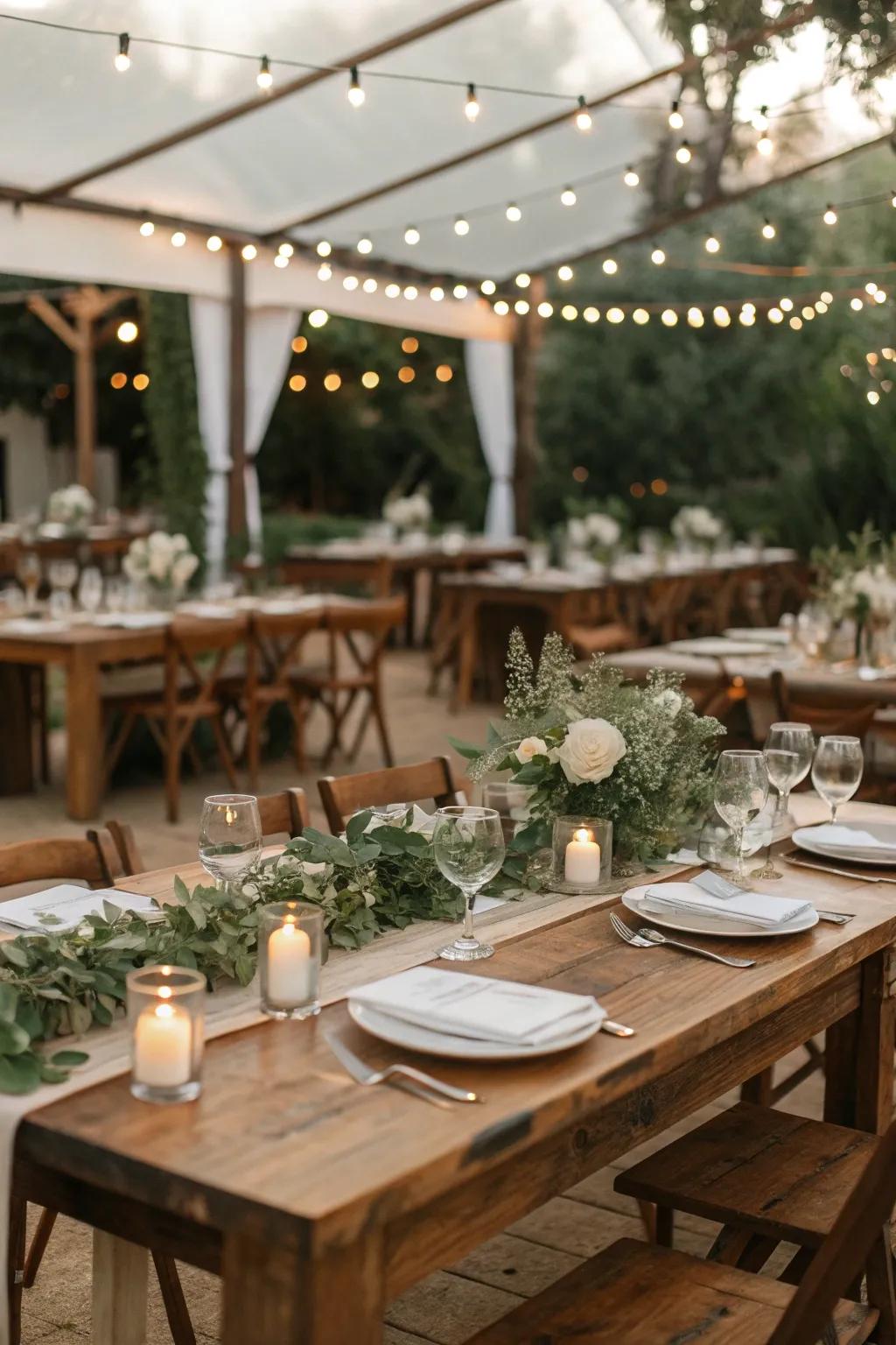 Rustic tablescapes bring a touch of timeless elegance to your wedding without breaking the bank.
