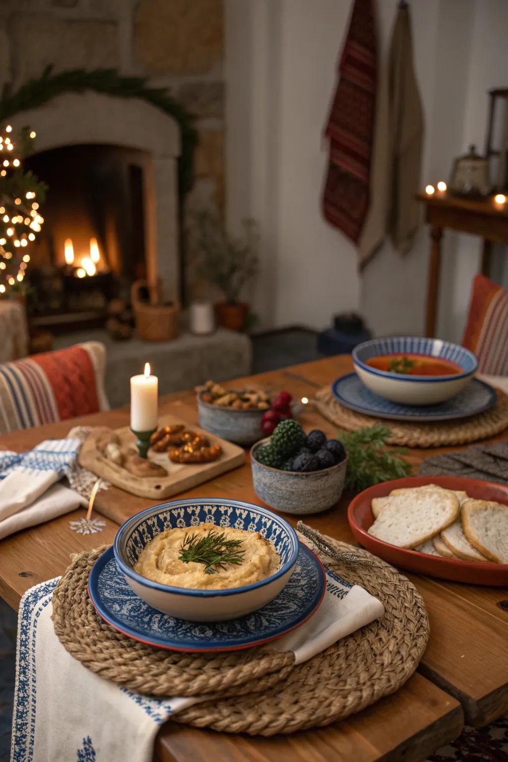 Bring the flavors of the Mediterranean to your dining table for a cozy and exotic escape.