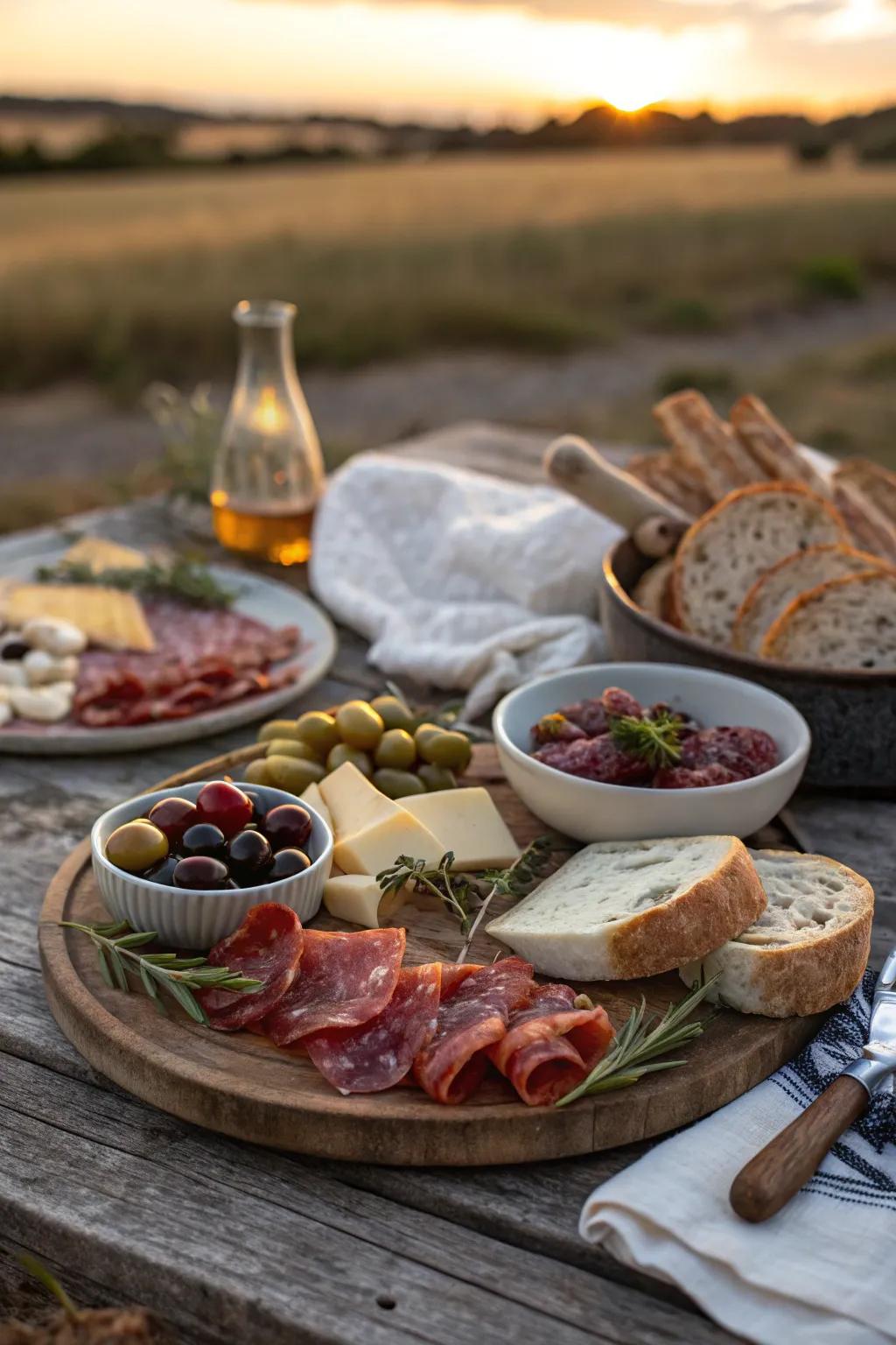 A well-curated antipasto platter sets the tone for an authentic Italian feast. #Antipasto #ItalianFlavors #DinnerParty