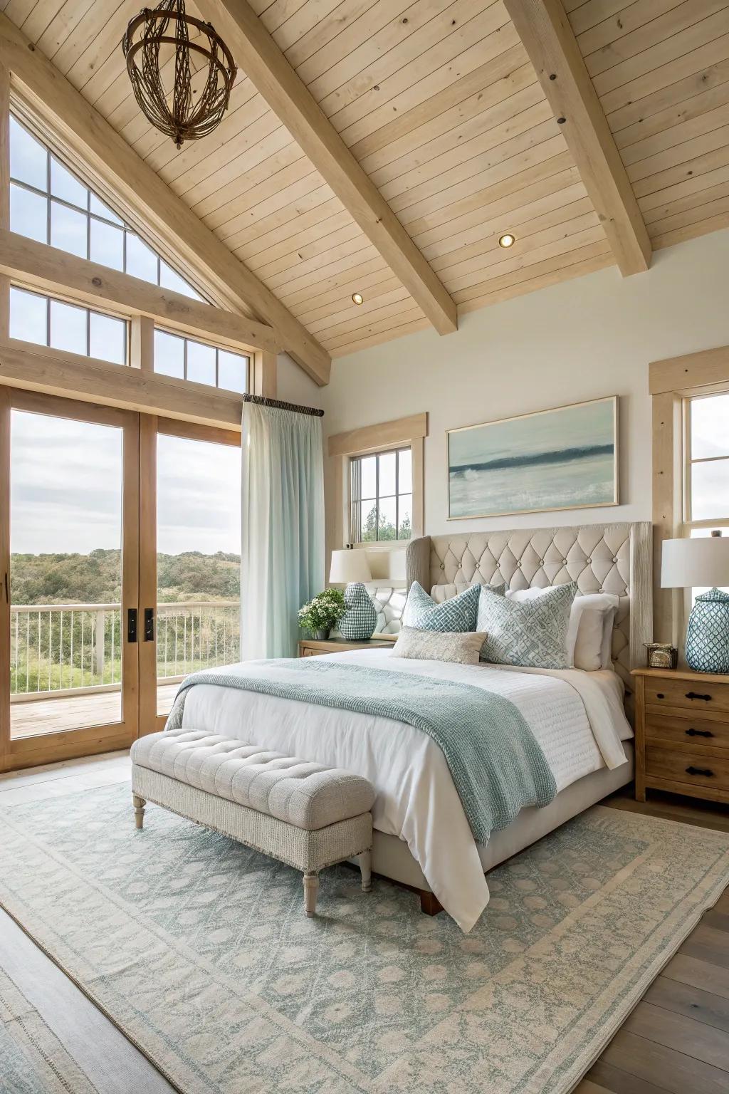 Breathe easy in a master bedroom designed for open movement and serene relaxation.