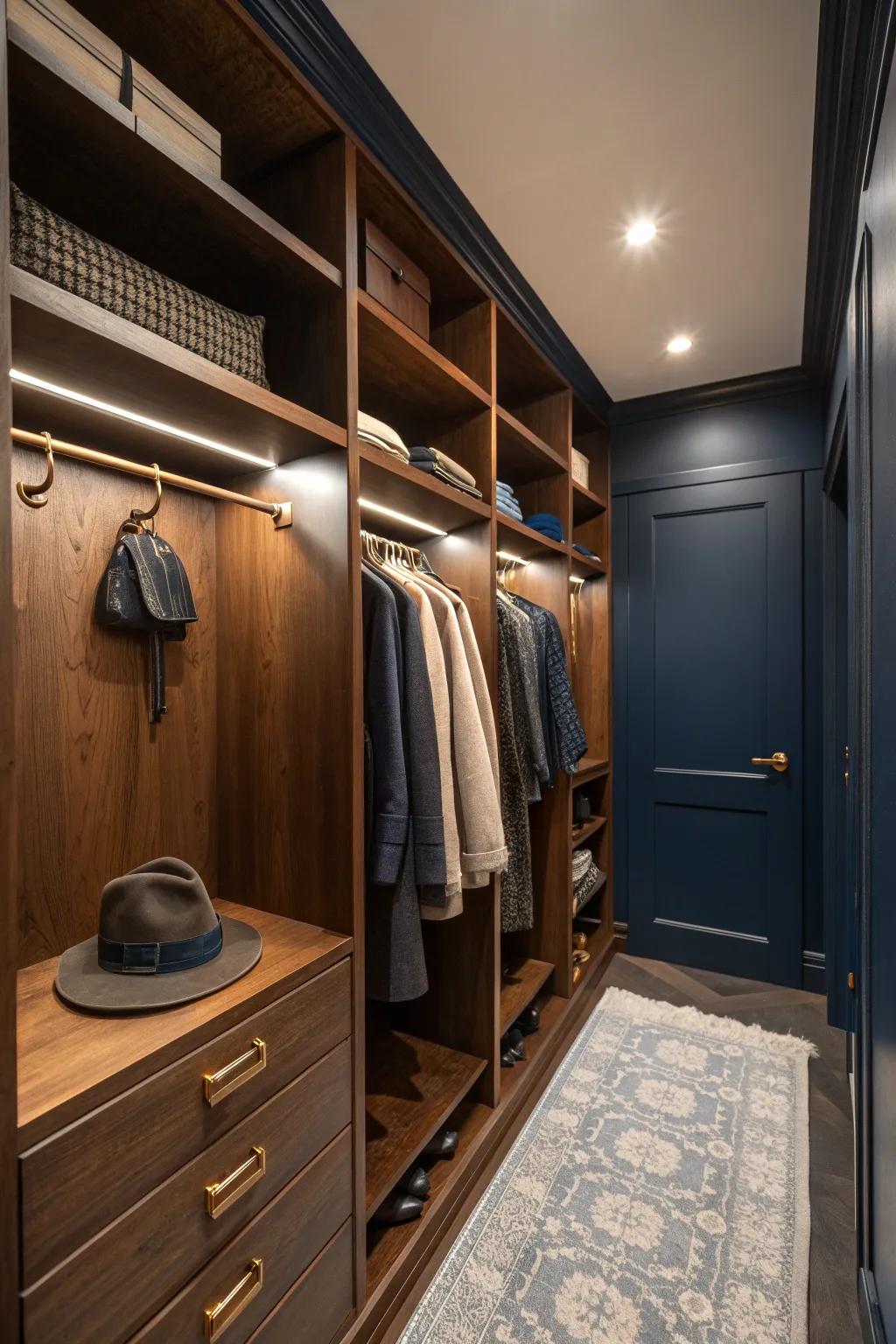 Reach new heights with vertical storage solutions that maximize every inch of your closet.