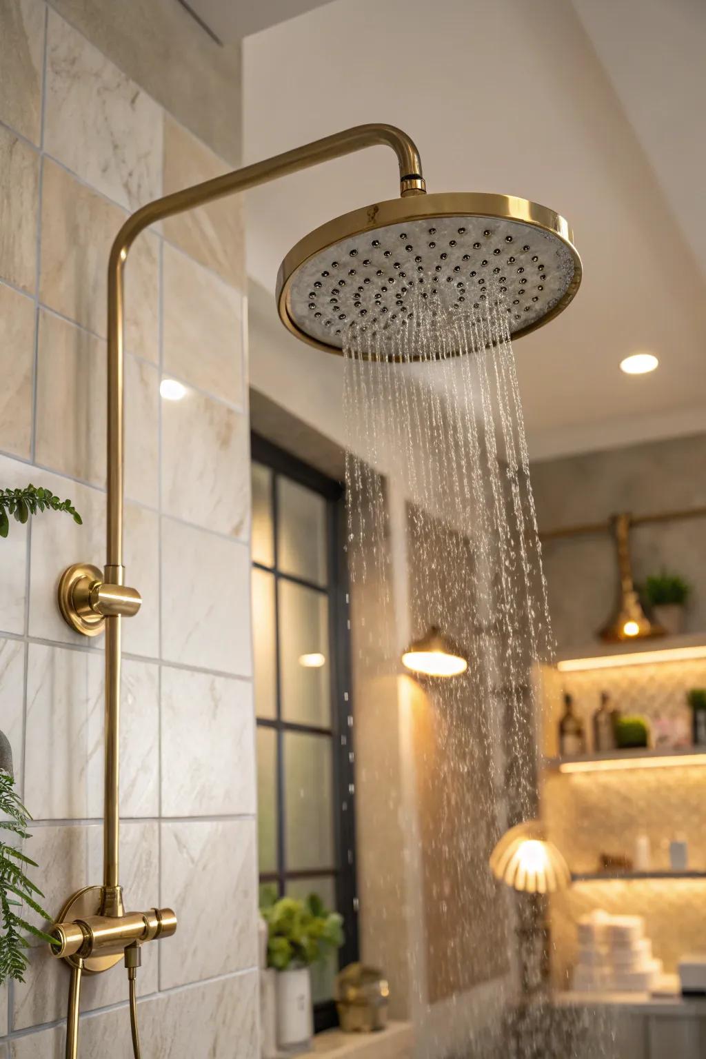 Elevate your shower experience with a rain shower head that brings the soothing feel of gentle rain into your home.
