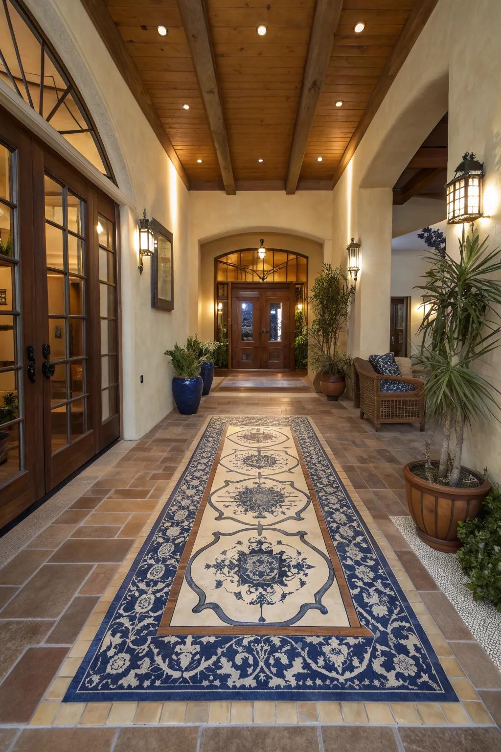 Welcome guests with an entryway that speaks volumes of style and charm. #HomeEntry #DesignInspiration