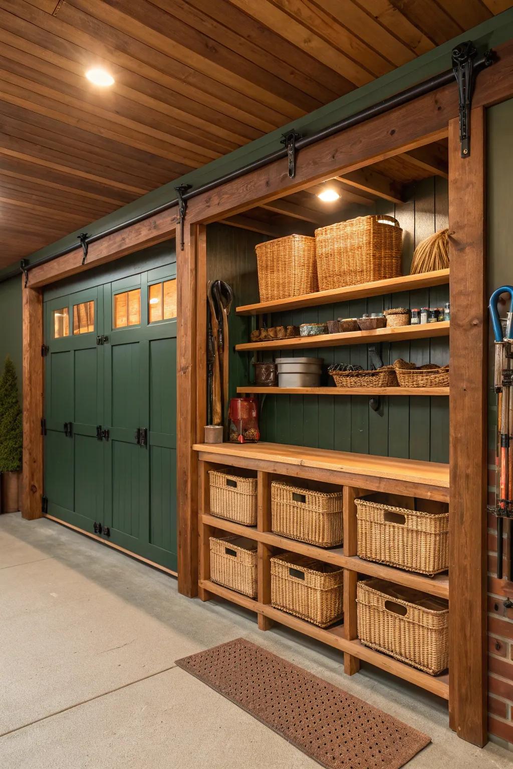 Create adaptable storage with customizable wooden shelves that change as your needs evolve.