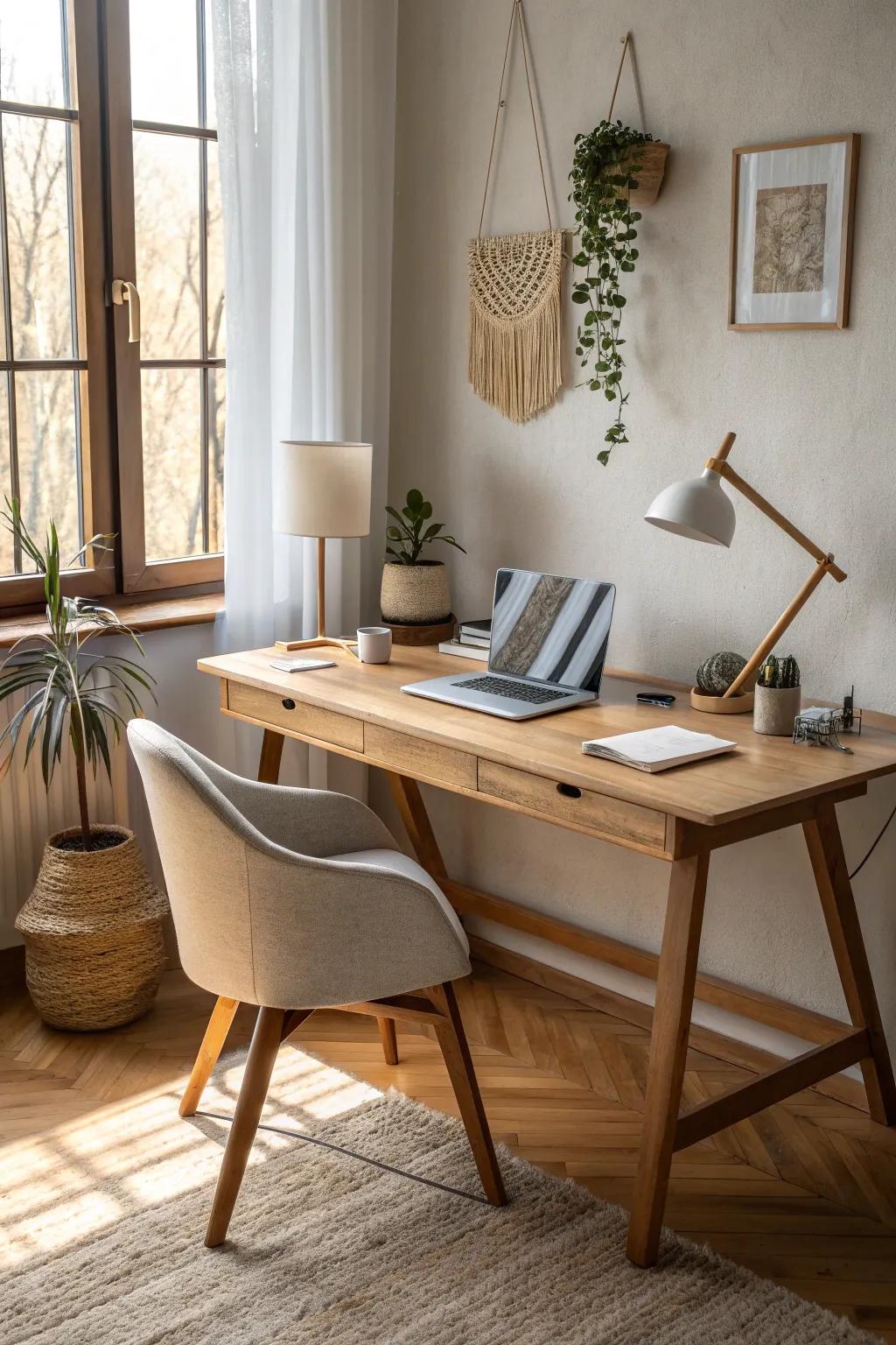 Embrace simplicity with a minimalistic desk setup that keeps distractions at bay. #Minimalism #WorkspaceInspo #HomeOfficeGoals