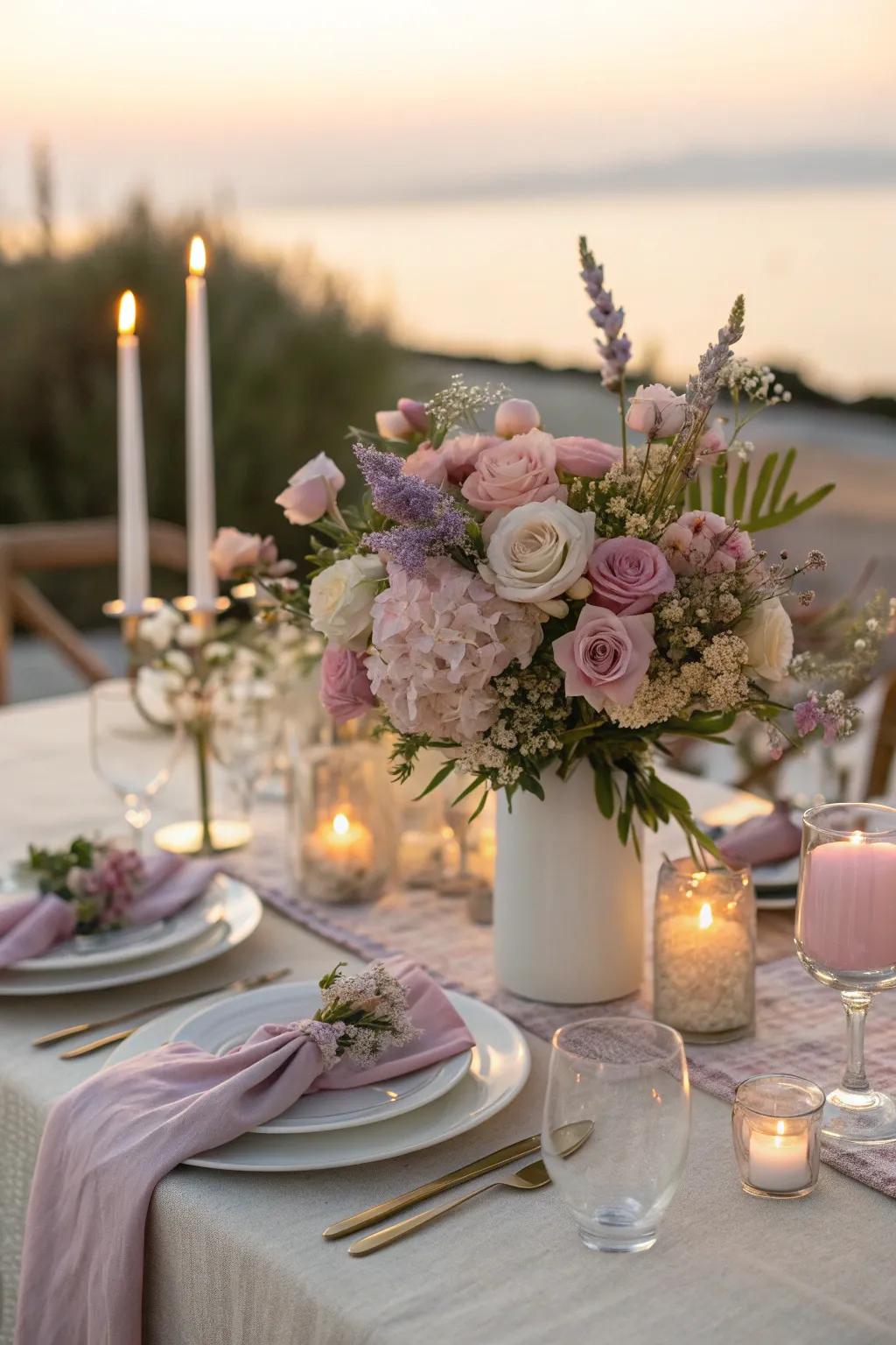 Elevate your dining experience with elegant floral table settings that delight the senses.