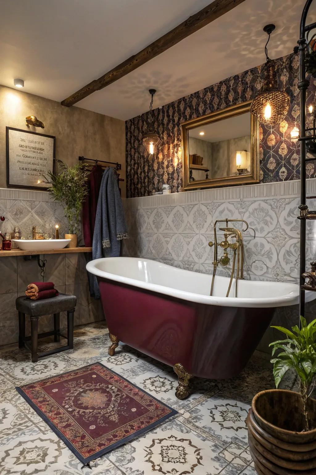 A statement bathtub transforms your bathroom into a personal spa, full of elegance and personality.