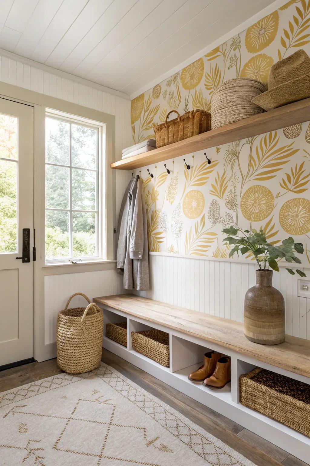 Add a retro touch to your mudroom with mid-century modern designs that never go out of style.