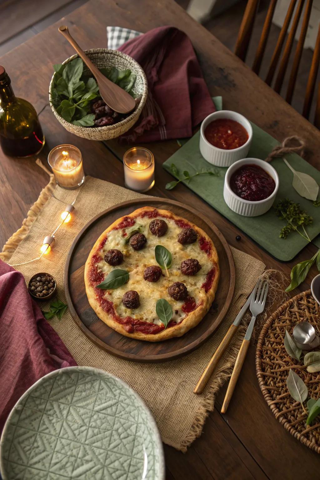 Surprise your guests with gourmet toppings that elevate the pizza experience to new heights. 🍄 #GourmetPizza #FlavorTwist #PizzaLove