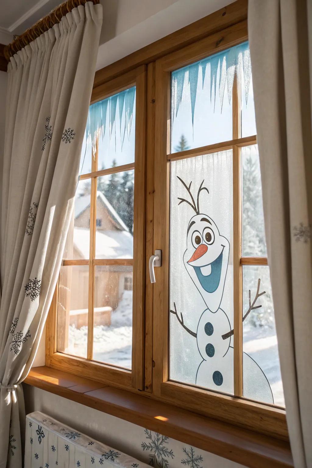 Let Jack Frost bring a playful touch to your winter wonderland with icicles and smiles. ❄️😁 #WinterMagic #FrostyFun
