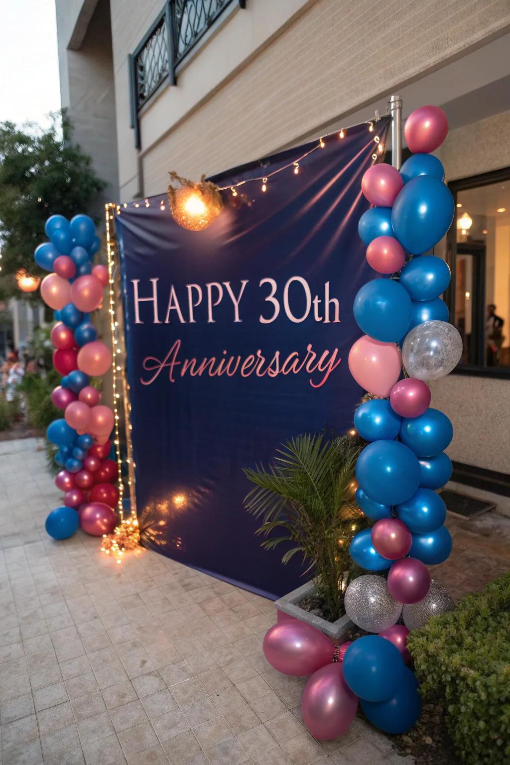 Capture the moment with a personalized backdrop that celebrates your love story in style.