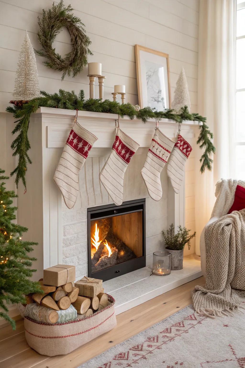Warm up your hearth with personalized stockings that add a heartfelt touch to the holidays.
