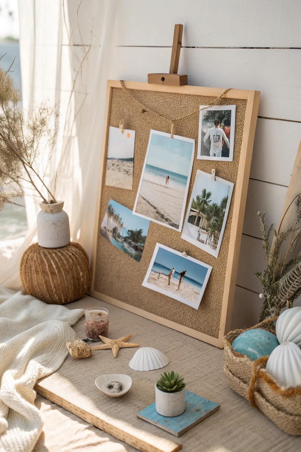 Relive the sunny days with a collage of cherished beach memories.