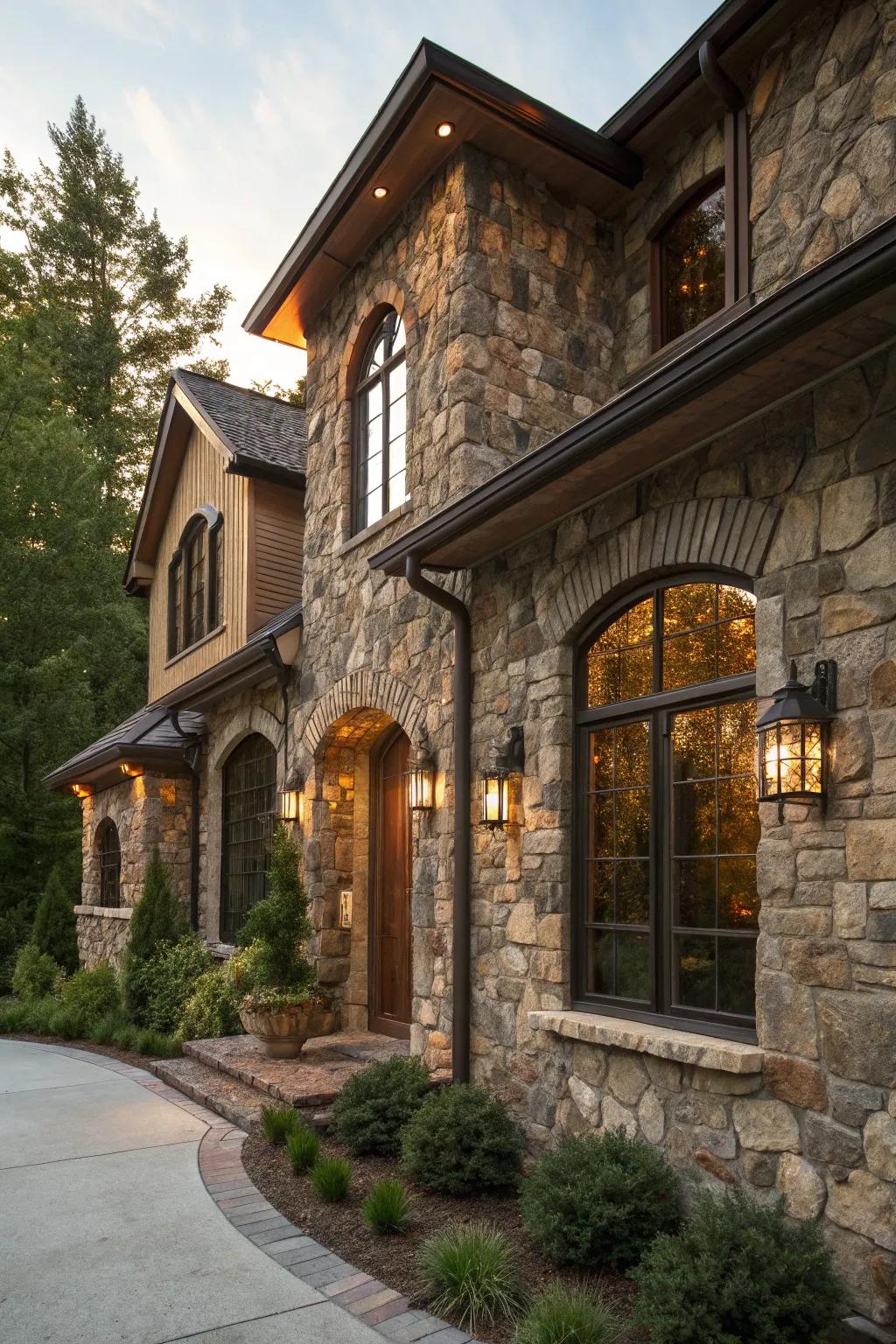 Capture the charm of yesteryear with rustic stone cladding that adds a touch of elegance to any home.