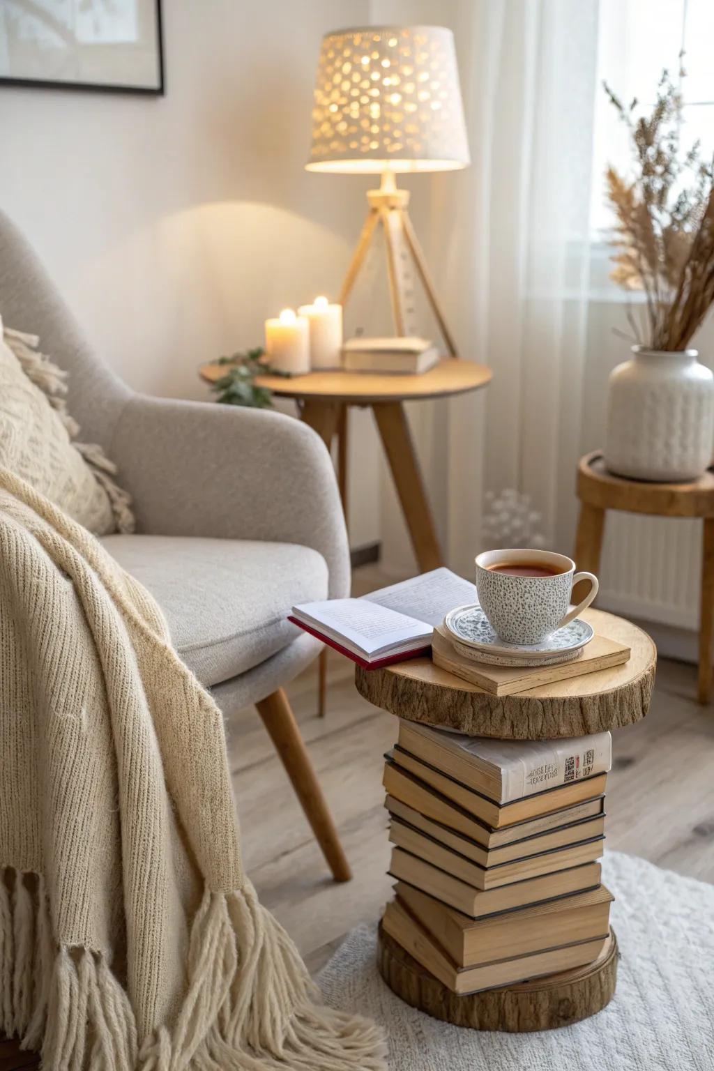 Create a perfect reading nook that invites deep dives into your favorite books. #BookNook #CozyVibes