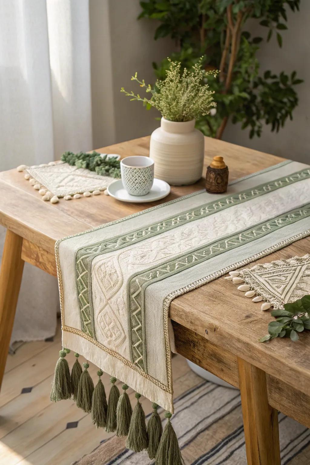 Create visual interest with layered textures that captivate and delight your guests.