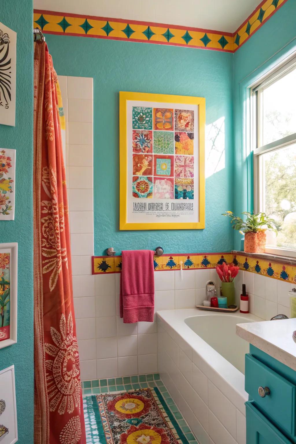 Personalize your teen's space with thematic decorations that reflect their personality! 🎨 #TeenDecor #BathroomArt