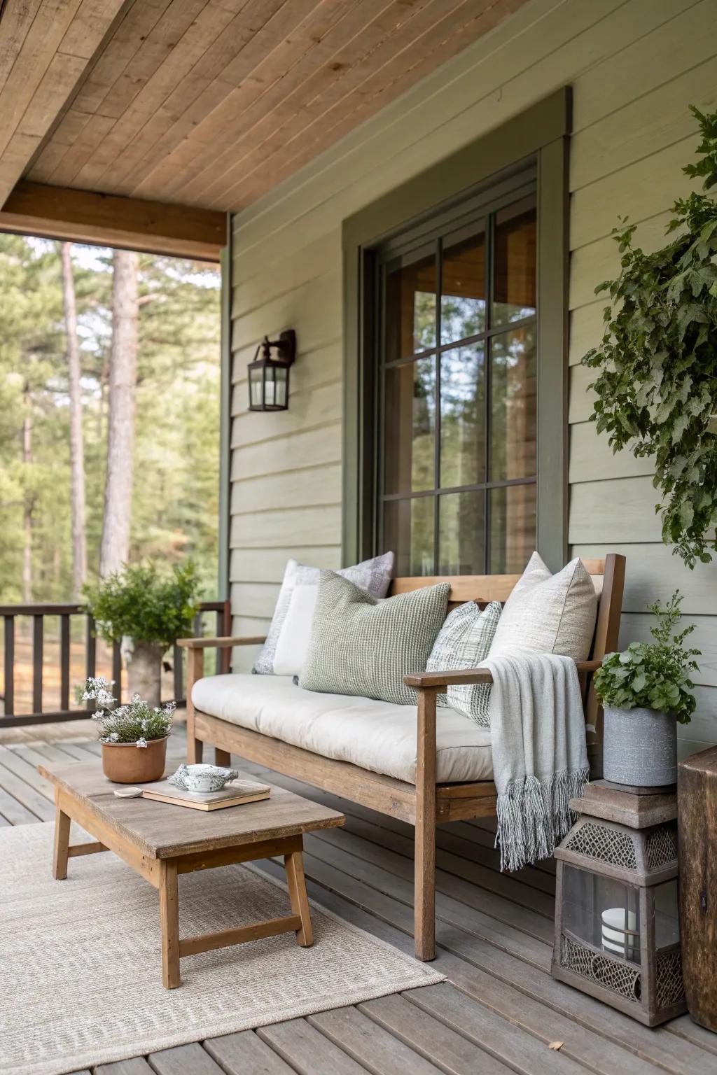 Extend your living space into the great outdoors. ☕🍃 #PorchLife #CabinVibes #OutdoorLiving