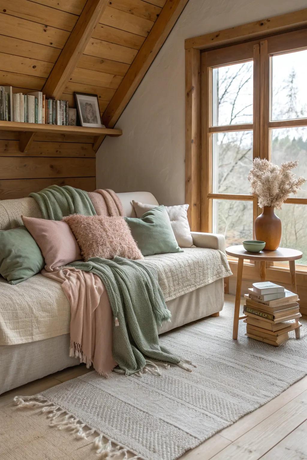 Wrap yourself in comfort with cozy accents that make your office feel like home. #CozyVibes #HomeOfficeGoals #WarmDecor