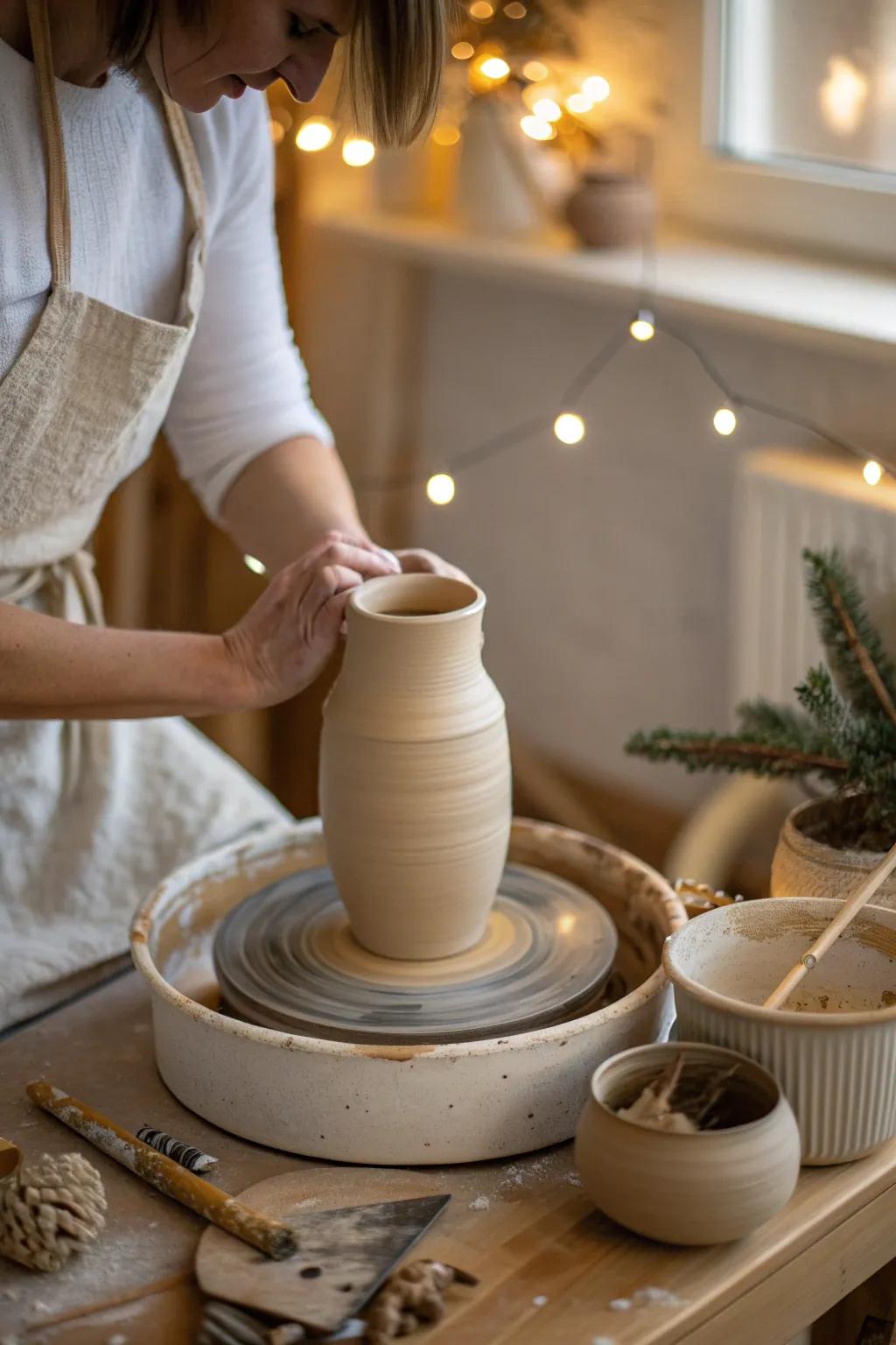 Unleash your creativity with home pottery sessions, crafting pieces that reflect your personal style. 🎨 #PotteryLove #CreativeHome