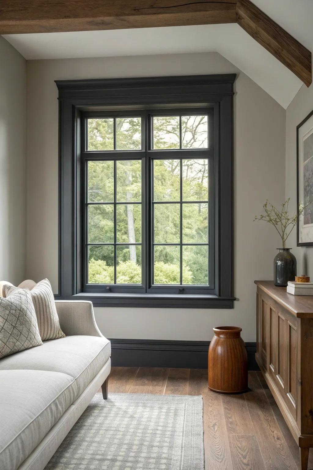 Make a bold statement with contrasting trim colors that captivate and inspire. 🎨 #BoldDesign #HomeDecor