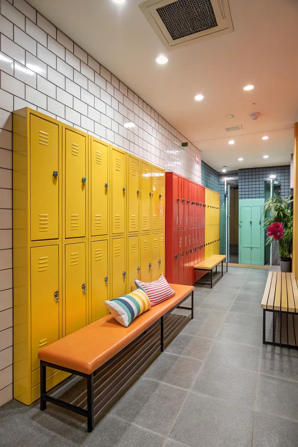 Infuse life into your locker room with bold colors that energize and inspire. 🎨