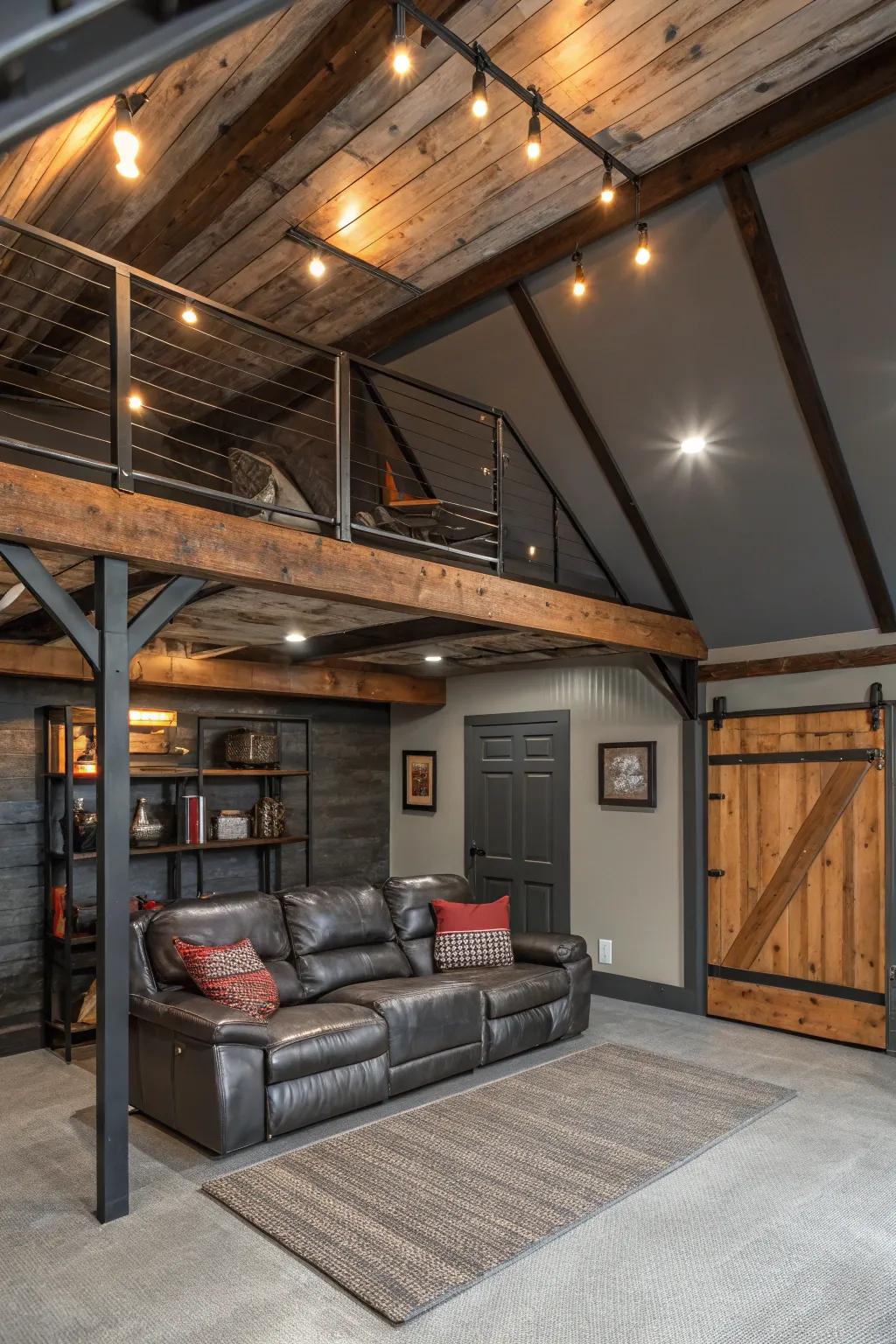 Channel industrial charm with exposed elements for a rugged yet chic loft.