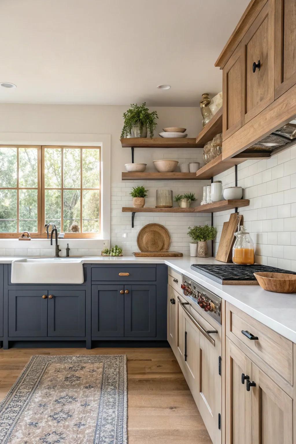 Bringing tradition and modernity together creates a kitchen that stands out. 🌟 #KitchenBlend #TimelessDesign