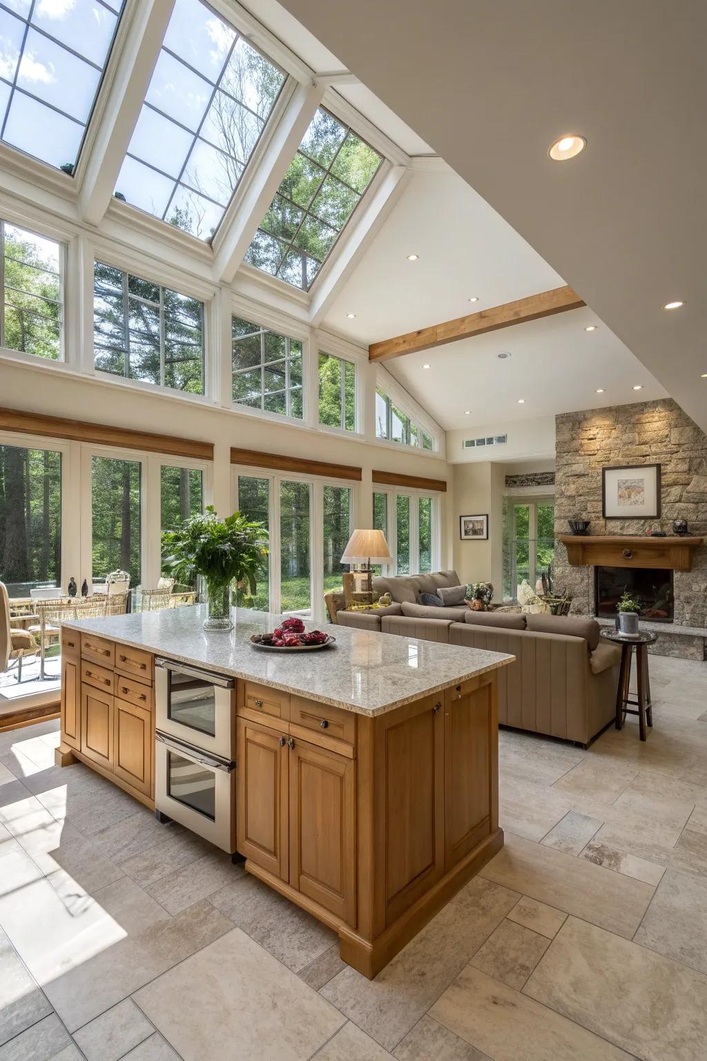 Bathe your space in natural light for a bright and inviting home. 🌞 #NaturalLight #OpenSpaces #HomeInspiration