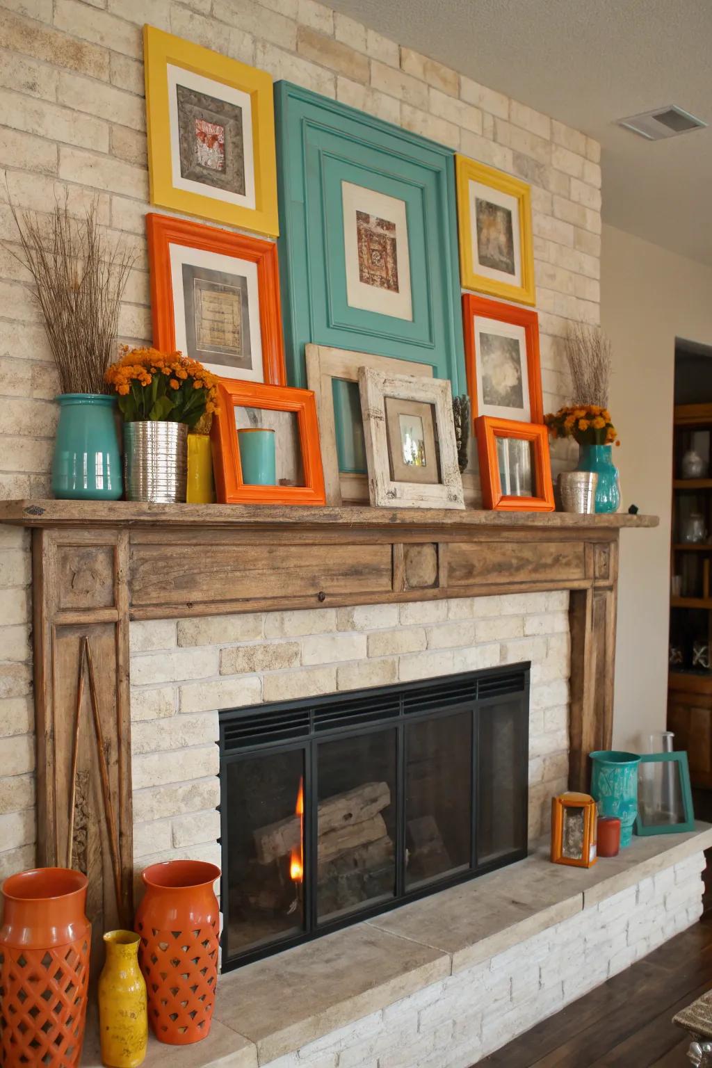 Create visual interest with layered decor that tells your personal story. #LayeredDecor #HomeInspo