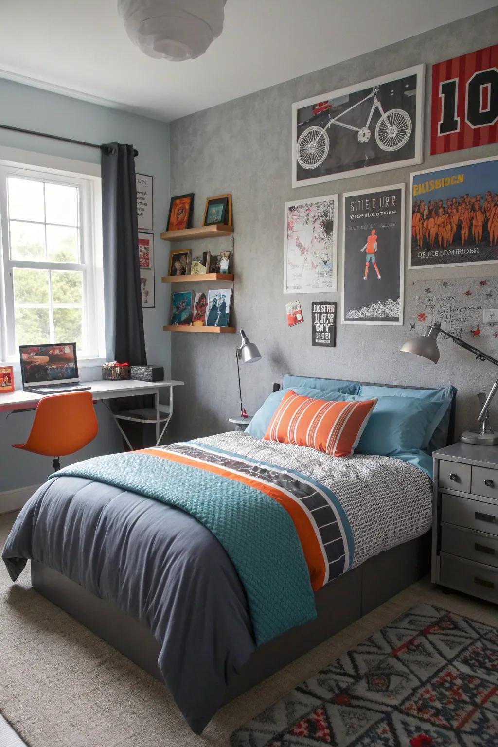 Personal touches make a room feel like home. Encourage self-expression through customizable decor elements. 🎨 #TeenRoom #PersonalizedDecor