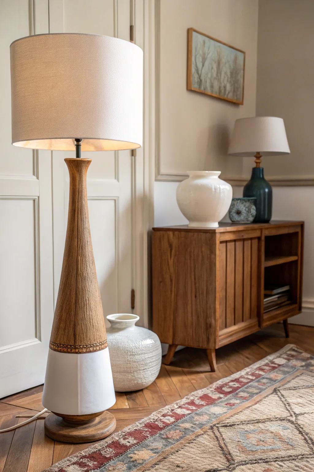 Create a timeless atmosphere by mixing modern elements with vintage charm. #VintageVibes #ModernMix