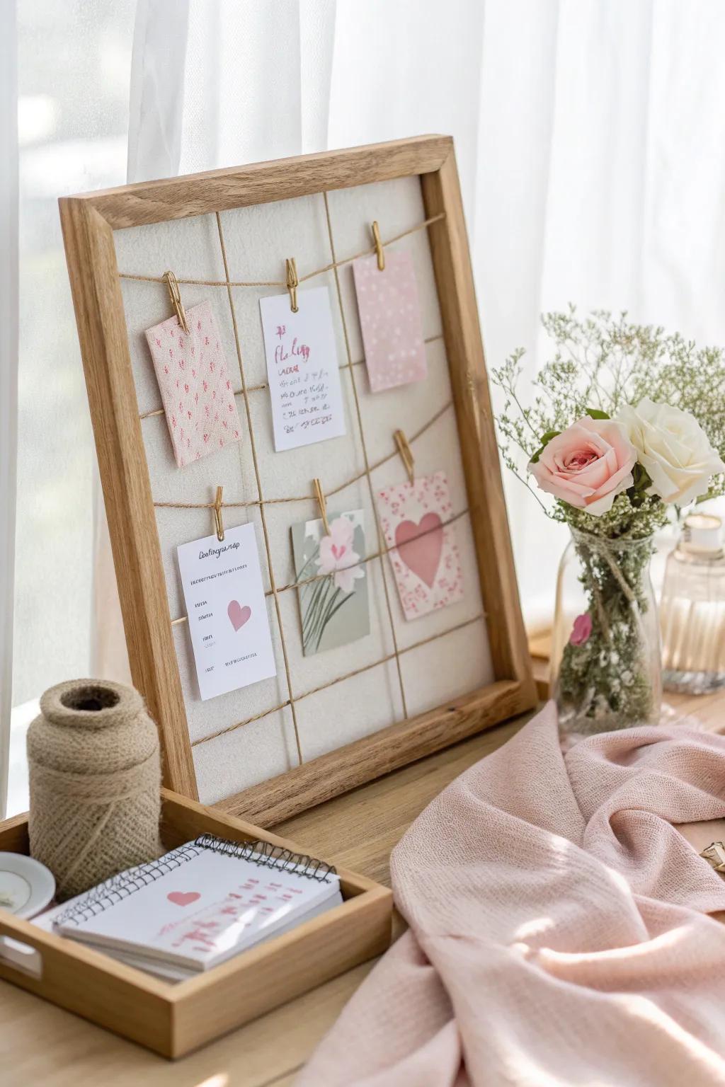 Encourage love and interaction with a board for heartfelt notes. ✍️