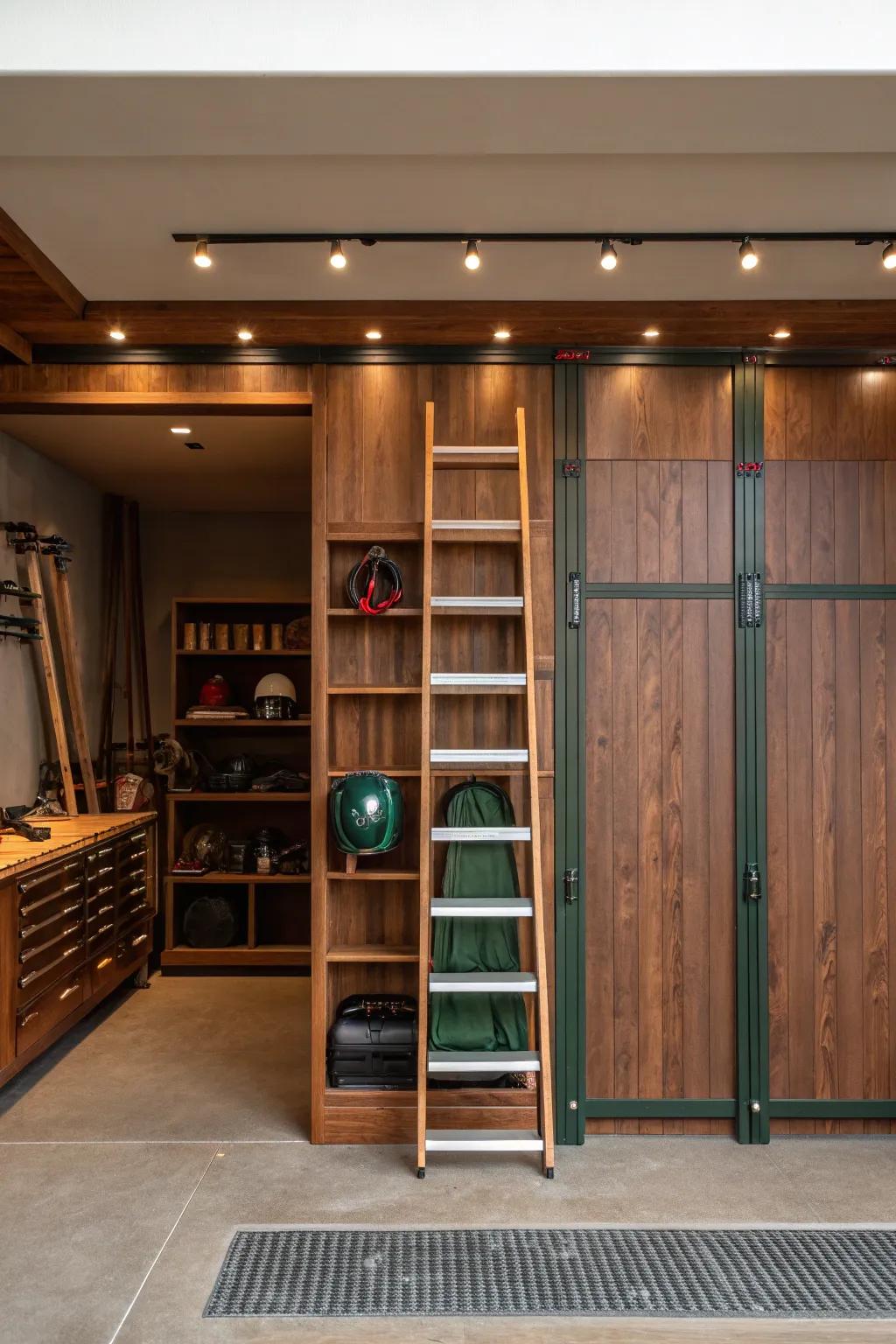 Elevate your storage game with vertical racks that free up valuable floor space. 📏🌿