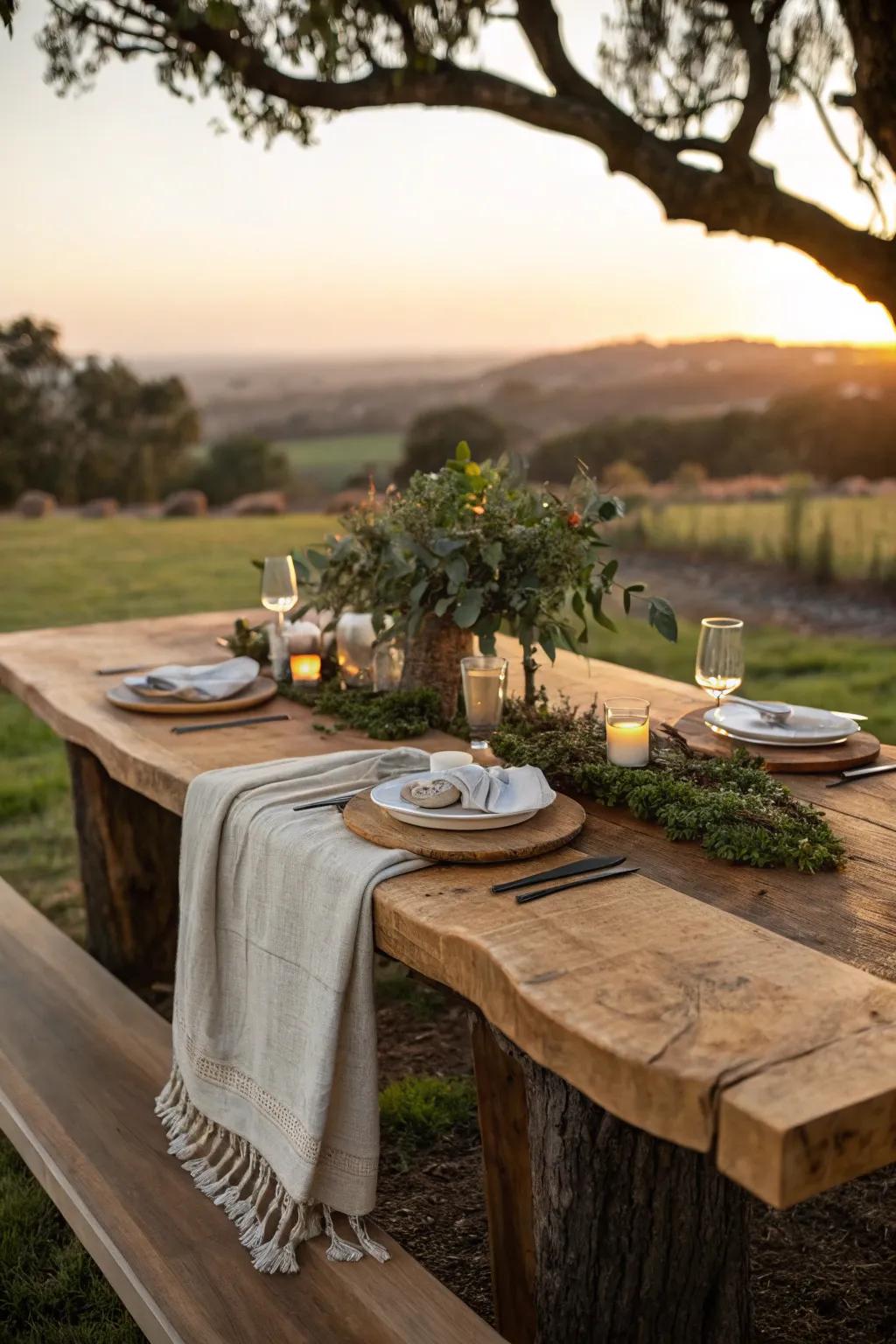 Embrace the beauty of nature with a live edge table that adds raw elegance to any setting. 🌿 #LiveEdge #TableInspiration